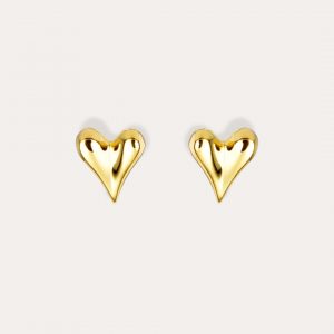 Pendientes Amore Plata Baño Oro