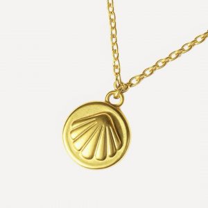 Collar Conchita Acero Dorado